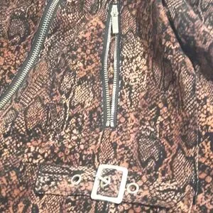 Chico's | Jackets & Coats | Python Print Moto Jacket Nwnt | Poshmark